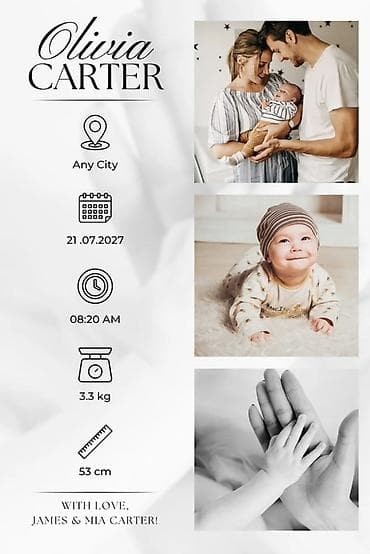 study lamp: Сохрани самые тёплые моменты первого года 🤍 Создаю нежные постеры с — 3