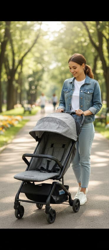 купить прогулочную коляску недорого: Коляска, Б/у — 1