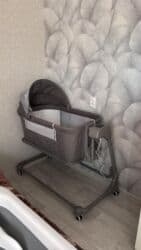современные коляски для новорожденных: ПРОДАЕТСЯ Манеж - приставная кроватка с функцией качания ( 5 режимов) — 6