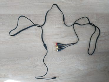 lightning кабель: Samsung RCA (колокольчики) - mini Jack 3,5 mm оригинальный аудиокабель — 3