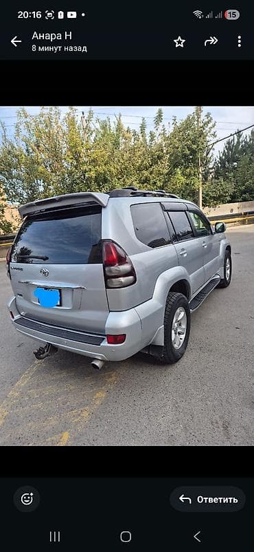 поло авто: Toyota Land Cruiser Prado: 2004 г., 0.3 л, Автомат, Дизель, Внедорожник — 3