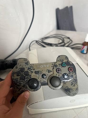 PS3 (Sony PlayStation 3): PlayStation 3 Super Slim (белая) Комплект: - Консоль PS3 Super Slim — 8