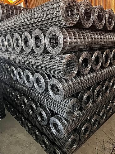 Сварная сетка с высотой 1 или 1,5 или 2 метра. Длина рулона 10