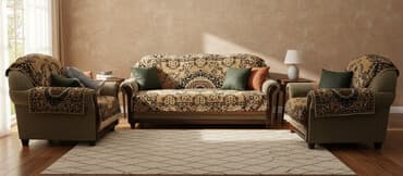 недорогие раскладные диваны: Комплект мягкой мебели, Б/у, Самовывоз — 1