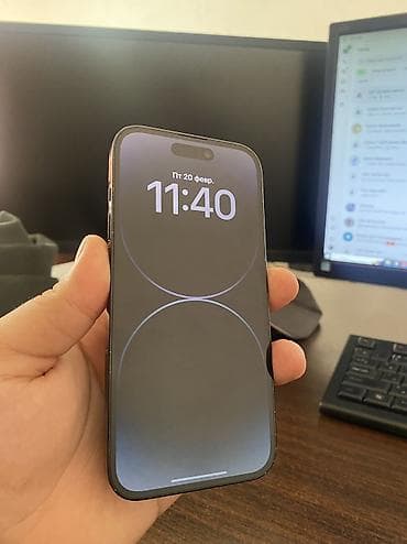 IPhone 14 Pro, Б/у, 256 ГБ, Черный, 85 %