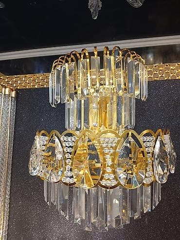 string art: Кристальная потолочная люстра в классическом стиле - Конструкция — 1