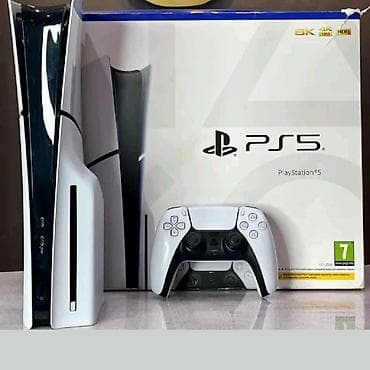 Sony PlayStation 5 Slim с дисководом в комплекте консоль и 2 джойстика at lalafo.kg Sony PlayStation 5 Slim с дисководом в комплекте консоль и 2 джойстика