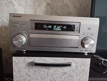 AV-ресивер Pioneer VSX-AX5i-S (серебристый) вес 20 кг -