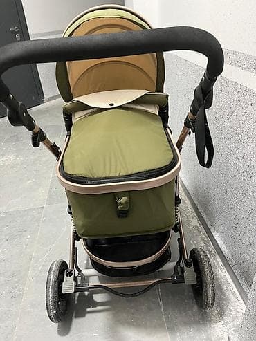 mama doona: Коляска-люлька универсальная, цвет хаки/бежевый с бронзовыми — 3