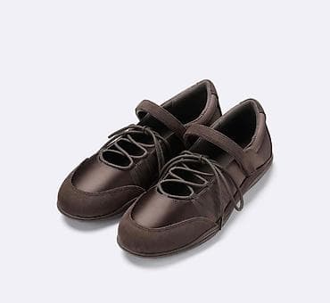 Женские балетки/кросс-балеты, темно-коричневые - Конструкция