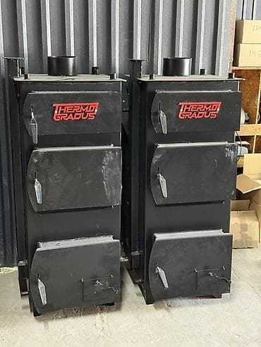 котёл б у: Твердотопливный котёл Новый, Бренд: Thermo Gradua, Для дома, Тип управления: Механический — 4