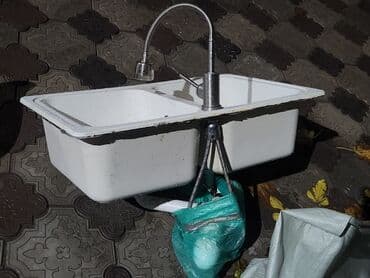 раковины над стиральной машиной цена: Кухонная мойка, Накладной способ установки, Материал: Металл, Размер: 15 x 150 см — 1