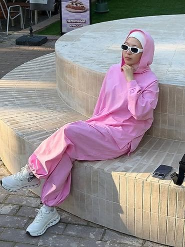 oversize: Костюм женский oversize с капюшоном - Комплект из двух предметов — 1