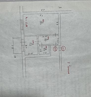 малосемейные квартиры: 1 комната, 34 м², 2 этаж, Старый ремонт — 2