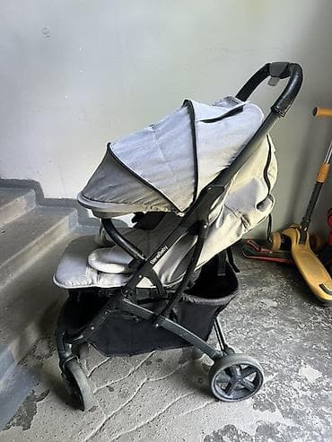 коляска бене беби: Коляска, Другой бренд, цвет - Серебристый, Б/у, Самовывоз, Платная доставка — 1