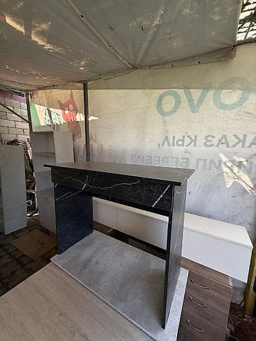 Офисный стол, Нерегулируемый, цвет - Серый, Прямоугольный, ЛДСП, Самовывоз, Платная доставка