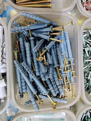 Инструменты: Дюбель-гвоздь распорный с саморезом, серый - Назначение: монтаж — 1