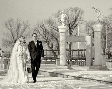 свадебное платье трансформер 2 в 1: Свадебное платье, La Sposa, M (EU 38), С фатой, Дизайнерское, Гипюр, Пышное, Россия, Кружево, Пайетки, Стразы, Б/у — 4
