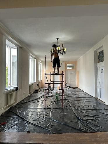 🏠 ҮЙҮҢҮЗГӨ ЖАҢЫ КӨРК БЕРЕБИЗ! 🏠 🔨 Побелка жана сырдоо иштерин — 4