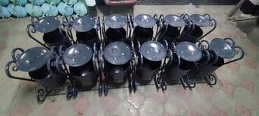 С пепельницей, Материал: Железо, 12 л