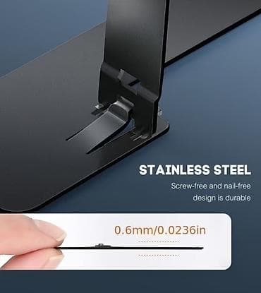 чехол сденя: Складная подставка для смартфона - Компактный металлический аксессуар — 4