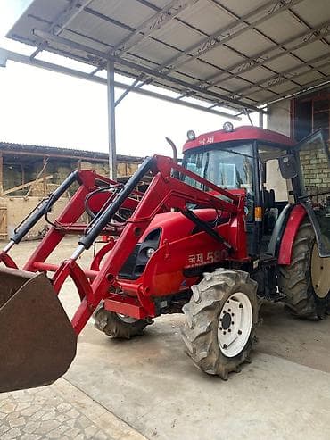 Унаа: Фронтальный погрузчик-трактор KuJe Tractor 5805 (надпись на борту) в — 3