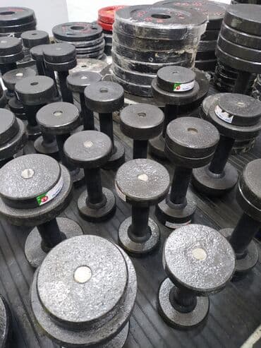 настольные теннисные ракетки: Гантели гантели разборные в спортивном магазине SPORTWORLDKG — 1