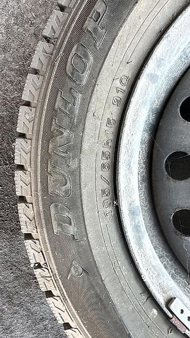 Шины: Колеса в сборе 195 / 65 / R 15, Зима, Комплект, Легковые, Железные — 4