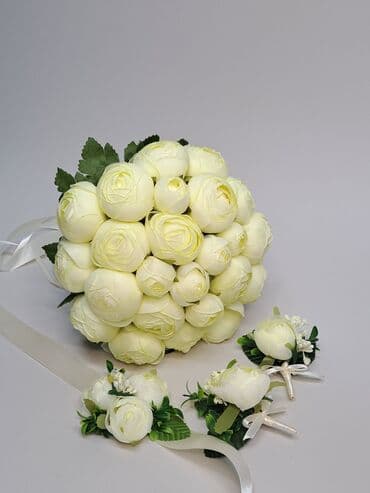 свадебное фата и перчатка: Үйлөнүү үлпөт аксессуары, Жаңы, түсү - Айвори — 8