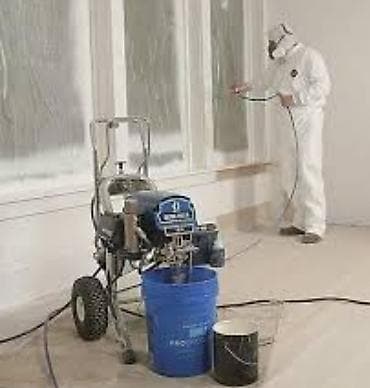 Окрасочные работы безвоздушным распылением Профессиональная покраска