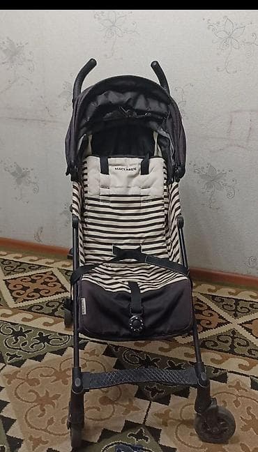 детские коляски maclaren: Коляска, Другой бренд, цвет - Черный, Б/у — 3