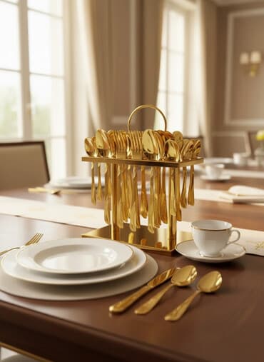 бу кухный гарнитур: Кашык набор цвет ЗОЛОТО Качество супер калын 👍🏼 36 штук кашык — 1