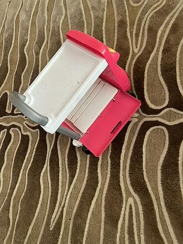 детские качела: 1) Детский туалетный столик-принцесса - Ярко-розовый дизайн в виде — 3