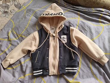 Детская толстовка/бомбер с капюшоном - Модель: двухслойная