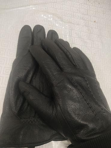 женские кофты: Перчатки, варежки, Мужские, Б/у, цвет - Черный — 4