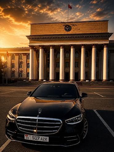 рс 3: Mercedes-Benz S‑Class (W223), полноприводный 4MATIC, черный седан — 3