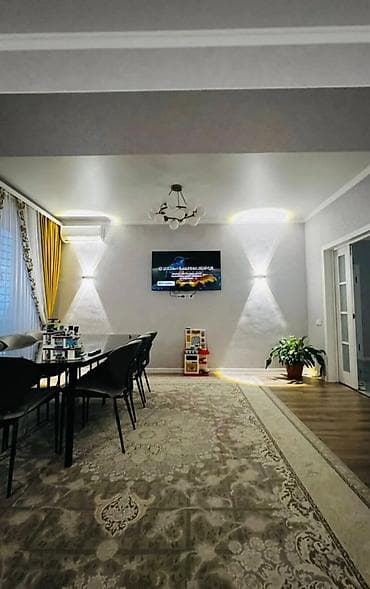 110: 3 комнаты, 110 м², Кок-Жар мкр 12 этаж, Евроремонт — 9