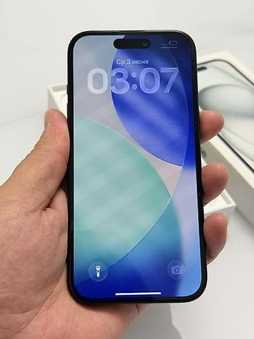 обс: IPhone 15, Б/у, 256 ГБ, Черный, Коробка, 85 % — 8
