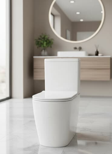 устанавливаем унитазы: Унитаз Напольный, Новый, Материал: Керамика — 1