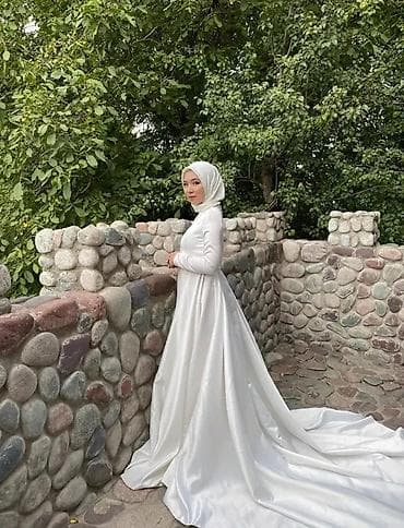 Свадебное платье для невесты в стиле modest. Размер 44-46 рост 1,65