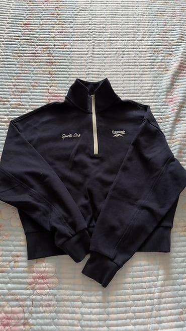 толстовки: Мужская толстовка, S, Reebok, Б/у, цвет - Синий — 1
