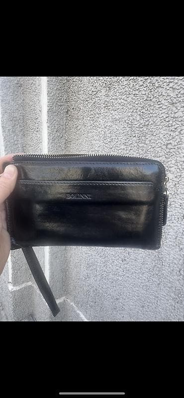 барсетка кожаная мужская: Клатч, Материал: Натуральная кожа, Мужские, Б/у — 1