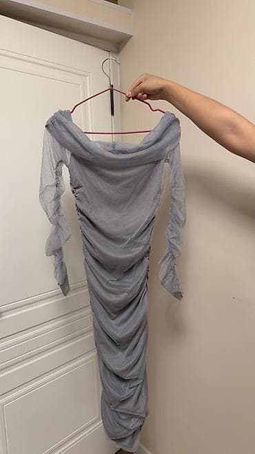 баш кийим: Набор женской одежды — 4 вещи. 1) Платье миди из легкой ткани, цвет — 4