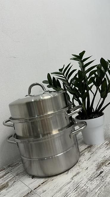 Пароварка из нержавеющей стали, многоярусная мантыварка - Материал at lalafo.kg Пароварка из нержавеющей стали, многоярусная мантыварка - Материал