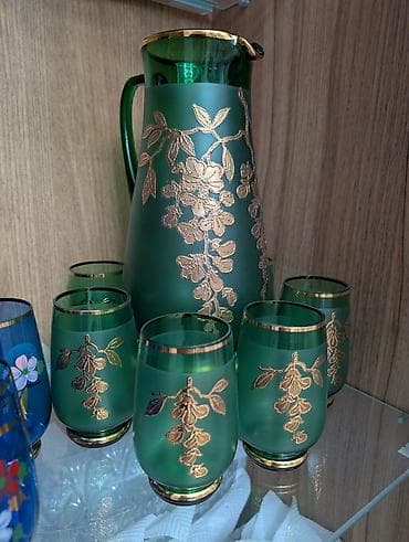 table lamp: Наборы декоративного стекла: кувшины с стаканами и вазы - Набор 1 — 2