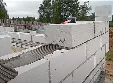 газобетон: Газоблоки для строительства стен и перегородок. - Материал — 2