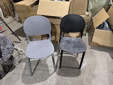 стол компьютерный с регулировкой высоты: Пластиковый стул, Новый, цвет - Черный — 2