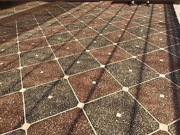 решетчатый настил: Мозайка бетон для дворов и террас - Декоративное покрытие «мозаика» — 7