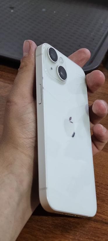 iphone icloud: IPhone 14, Б/у, 128 ГБ, Старлайт, Наушники, 87 % — 5