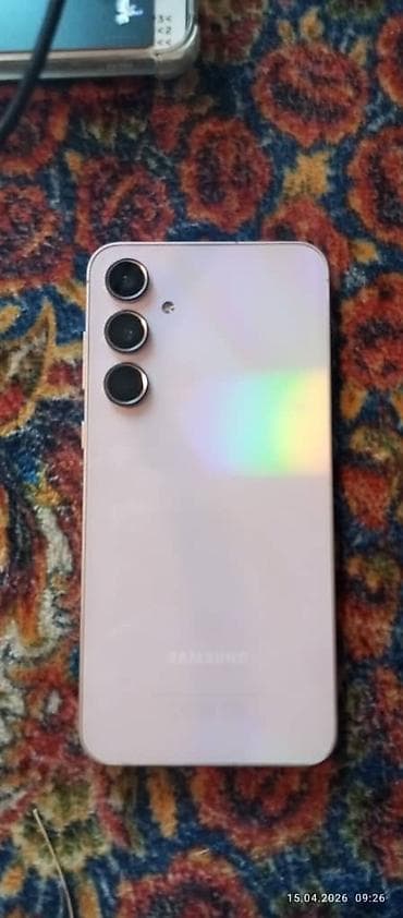 а 10 с: Samsung Galaxy A55, Новый, 256 ГБ, цвет - Розовый, eSIM — 2